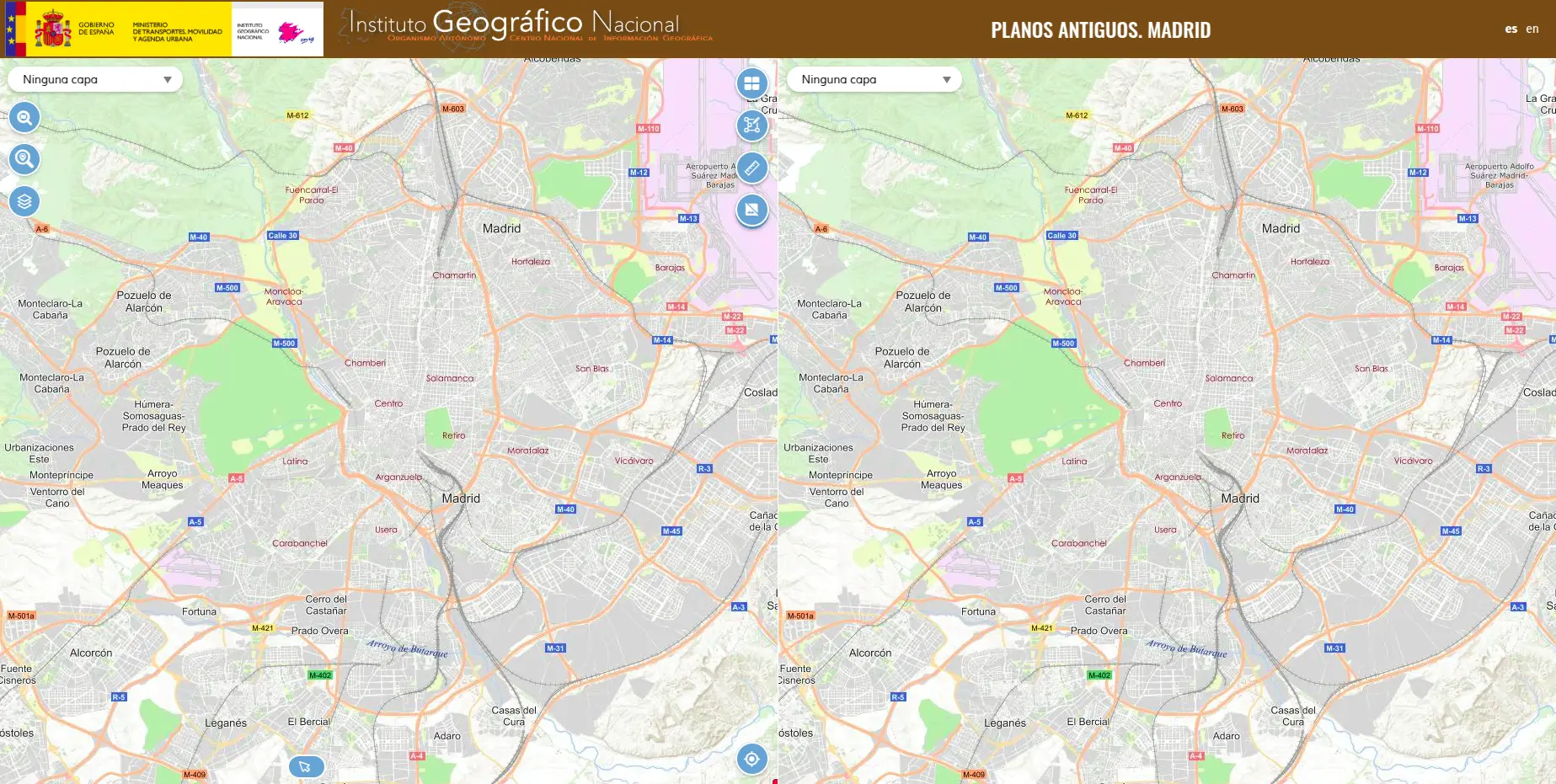 Planos antiguos Madrid